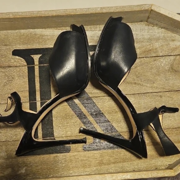 Nine West Black Peep Toe Heels - Picture 5 of 7